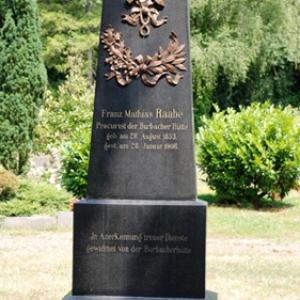 Grabmal eines leitenden Angestellten der Burbacher Hütte ,Saarbrücken Waldfriedhof, Foto: Uwe Büch