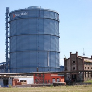 Neuer Gasometer des Blasstahlwerks Völklingen, Foto: Uwe Büch