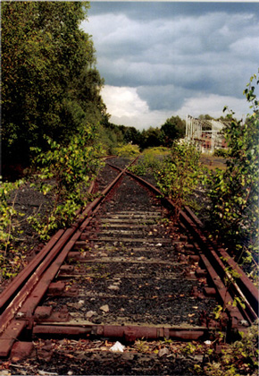 Stillgelegter Schienenstrang bei Neunkirchen, Foto: Gabriele Scherer